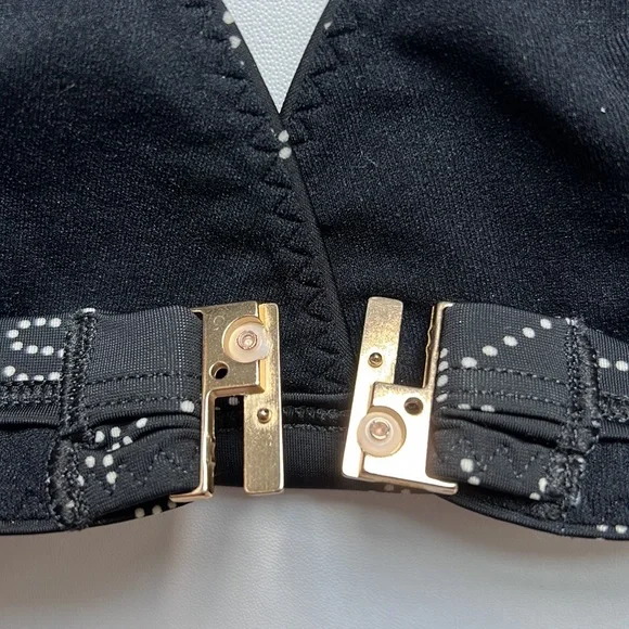 Stella McCartney Black and White Logo Triangle Bikini Top | NWT Size L - Picture 10 of 12